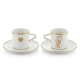 Coffee Cup and Saucer Set - 6 Pcs